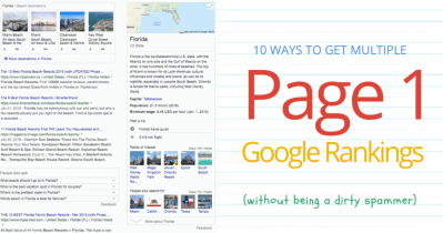 10 maneras de obtener múltiples páginas orgánicas. Google Rankings