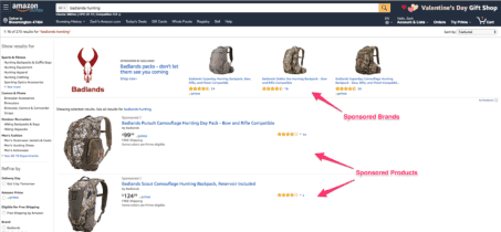 Amazon agrega palabras clave negativas de marca patrocinada