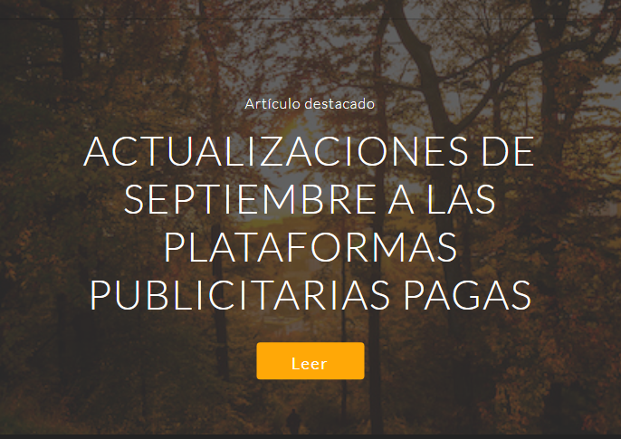 SEM: Actualizaciones de septiembre