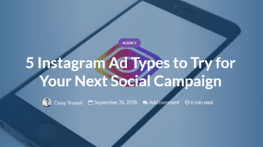 5 tipos de anuncios de Instagram para probar en tu campaña social