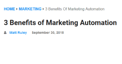 3 Beneficios de la automatización de marketing