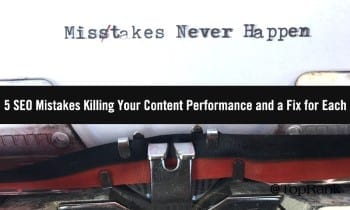 5 errores de SEO que matan el rendimiento de tu contenido