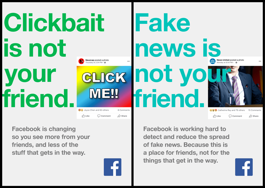 Facebook: Su campaña incide en la Privacidad y el Clickbait