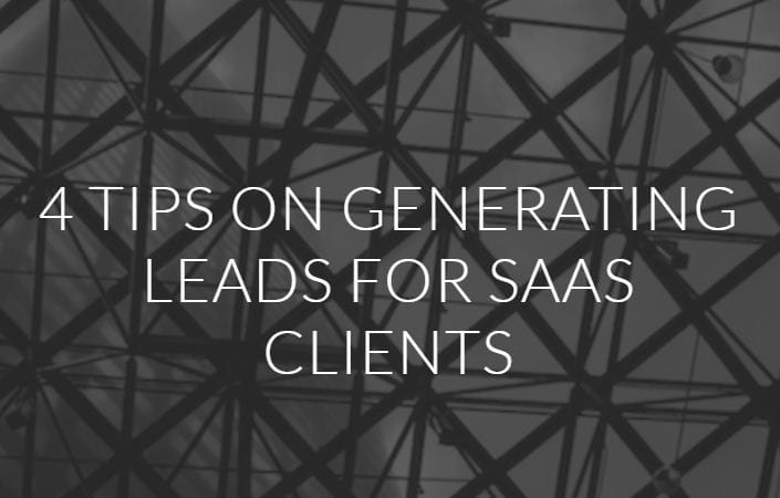 Cómo generar clientes potenciales para clientes de SaaS