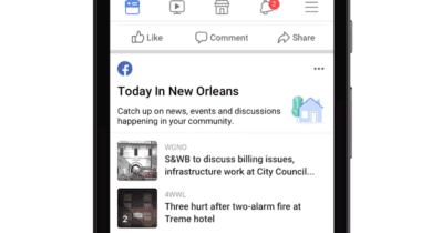 Facebook facilita la búsqueda de noticias e información locales