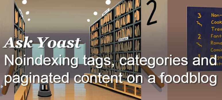Etiquetas, categorías y contenido sin indexar en un blog